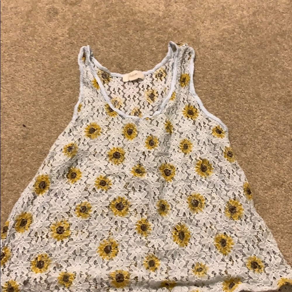 Sunflower thank top